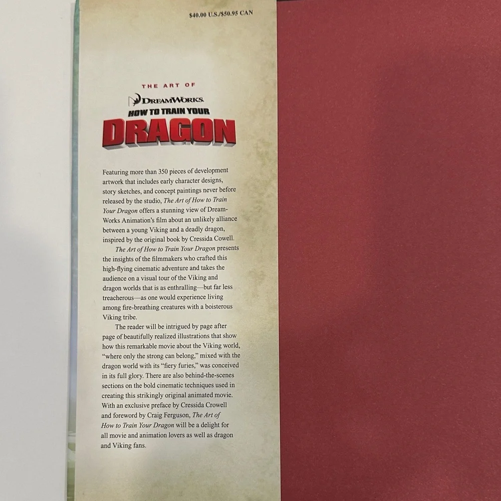 The Art of How to Train Your Dragon Dream Works Art Book Cressida Cowell 2010 - Picture 2 of 6